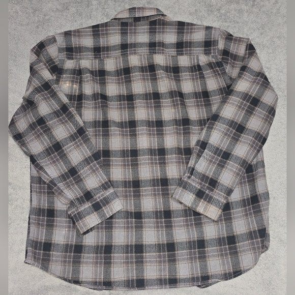 Weatherproof Vintage Men's Plaid Shirt - Black and Gray Size XL - Picture 3 of 4